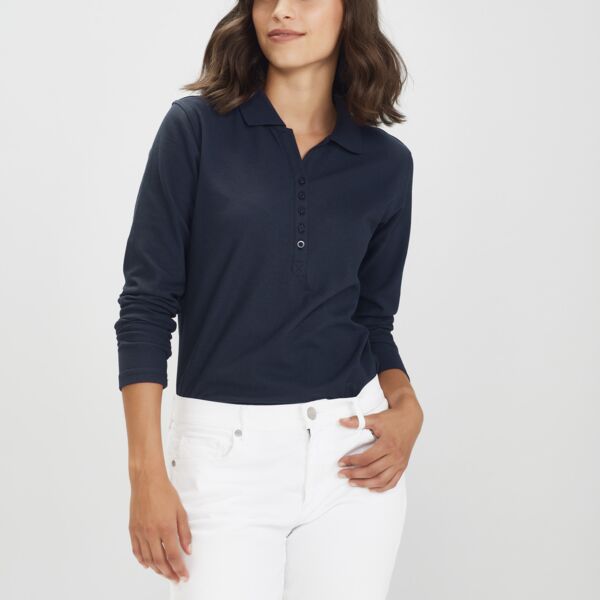 Womens Crew Long Sleeve Polo Thumbnail