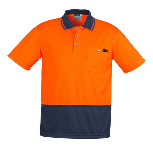  Mens Hi Vis Comfort Back Short Sleeve Polo Thumbnail