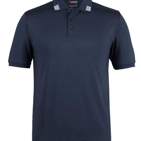 PODIUM 4 STRIPE S/S STRETCH POLO Thumbnail