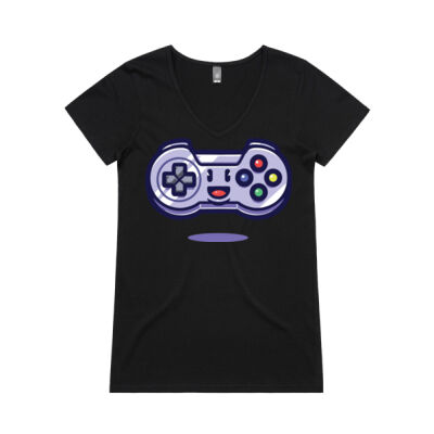Cute Controller Bevel V-Neck Tee - Bevel V-Neck Tee Thumbnail
