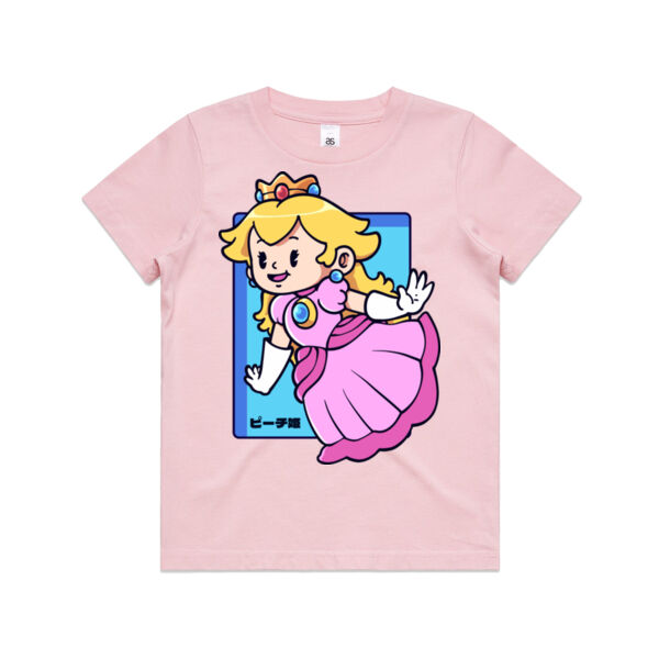 Princess Peach “Cute” Kids Tee – AS Colour Kids Staple Tee Thumbnail